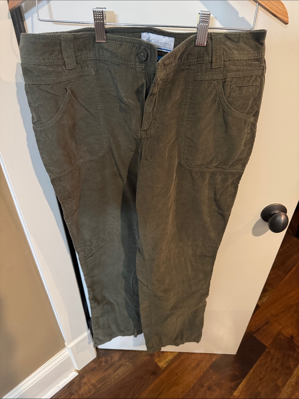 Columbia Olive Corduroy Straight-Leg Men's Pants